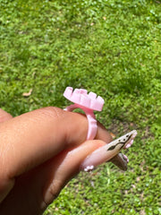 Heart Shaped glue rings 100pcs