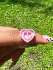 Heart Shaped glue rings 100pcs